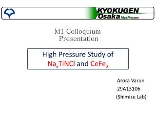 M1 Colloquium Presentation