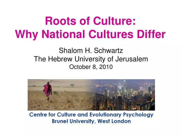 roots of culture why national cultures differ
