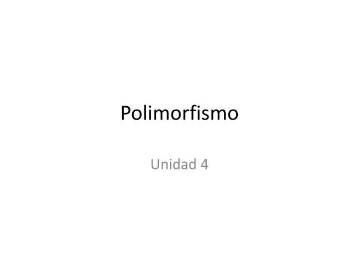 polimorfismo