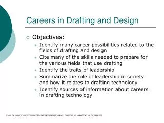 Careers in Drafting and Design