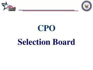 CPO Selection Board