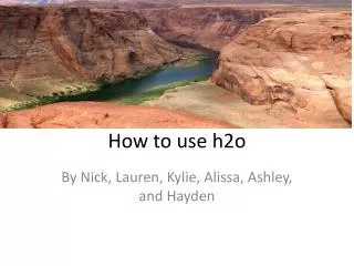 How to use h2o