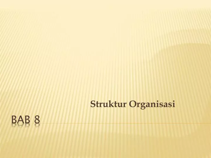 struktur organisasi