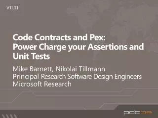 Code Contracts and Pex : Power Charge your Assertions and Unit Tests