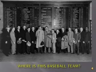 Where is this baseball team?