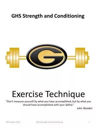 GHS Strength and Conditioning