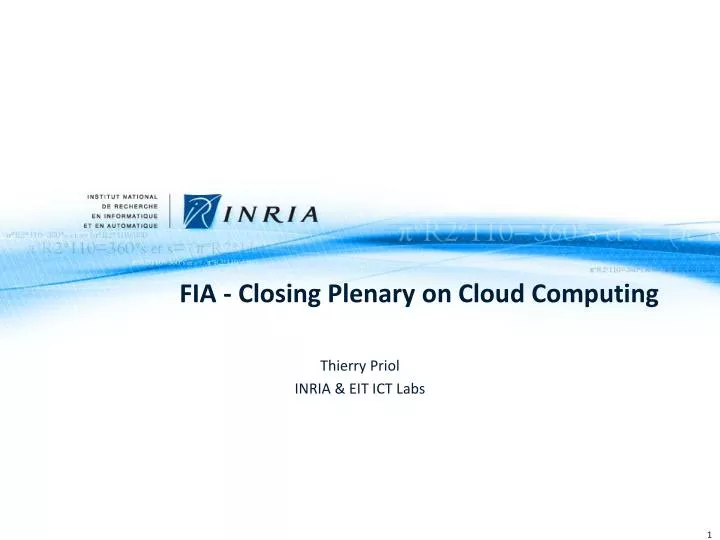 fia closing plenary on cloud computing