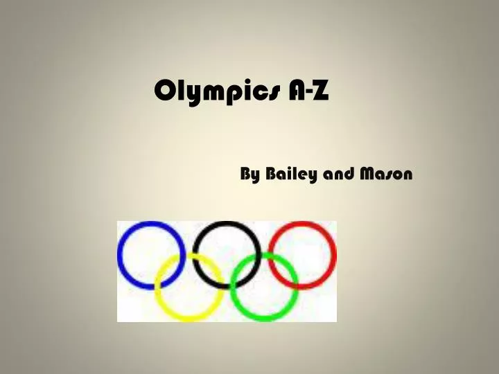 olympics a z