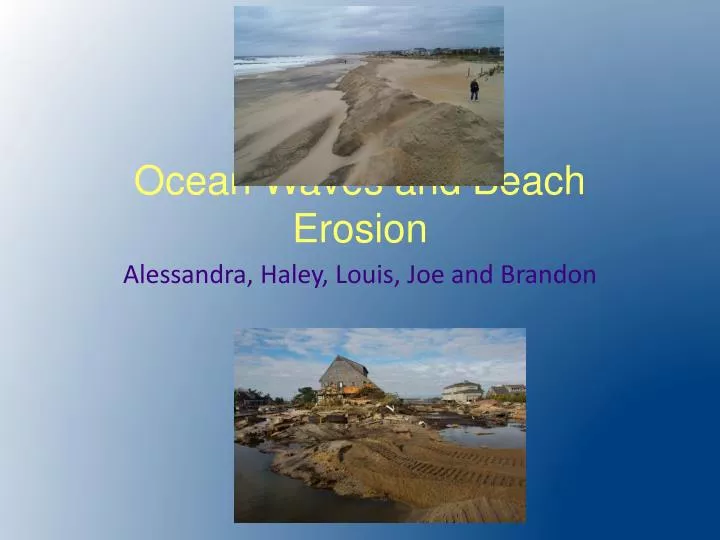 ocean waves and beach erosion