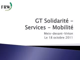 gt solidarit services mobilit