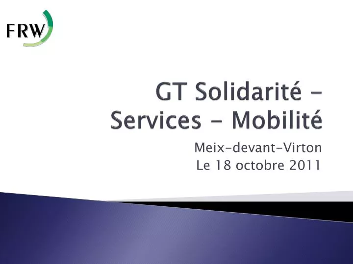 gt solidarit services mobilit