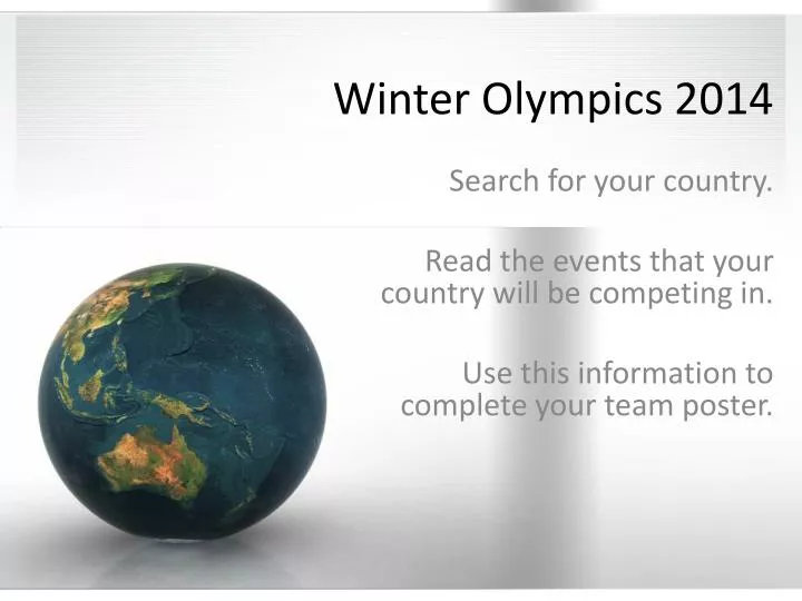 winter olympics 2014