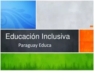 educaci n inclusiva