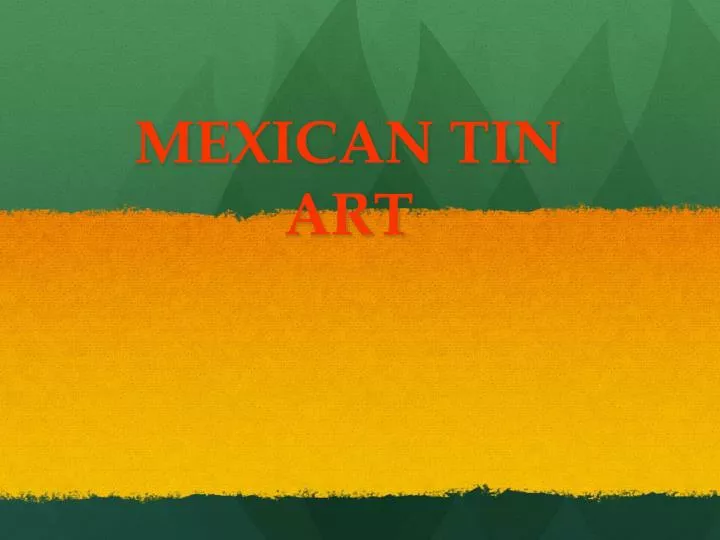 mexican tin art