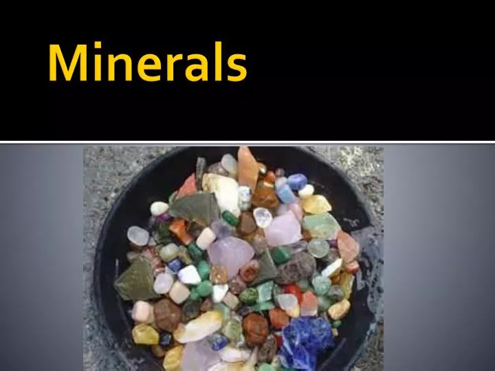 minerals