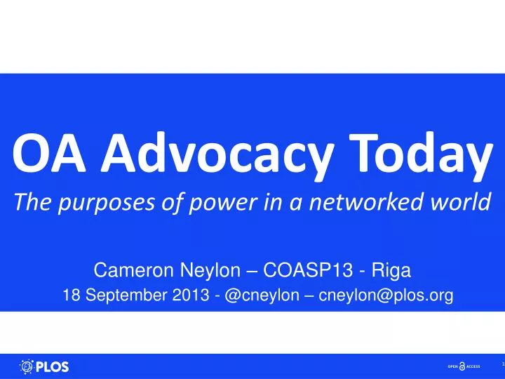 oa advocacy today