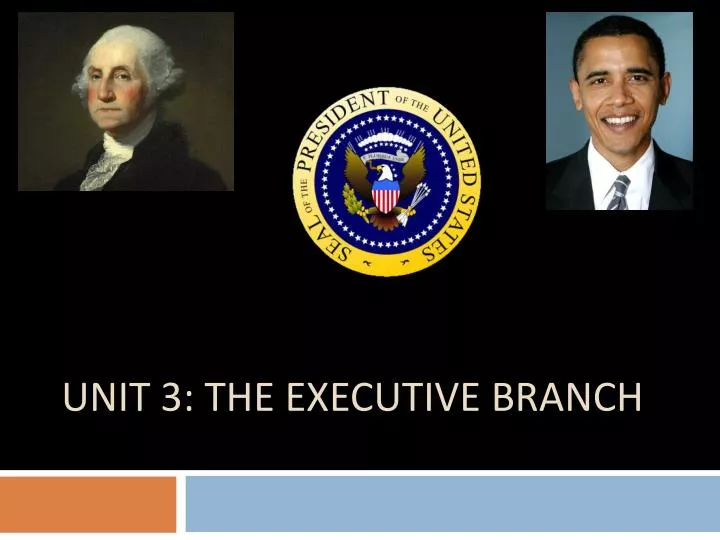 unit 3 the executive branch