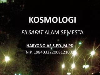 filsafat alam semesta