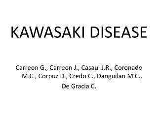 KAWASAKI DISEASE
