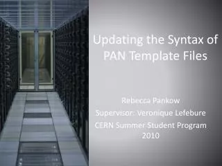 Updating the Syntax of PAN Template Files