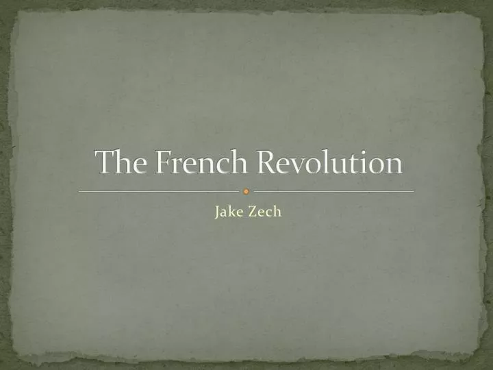 the french revolution