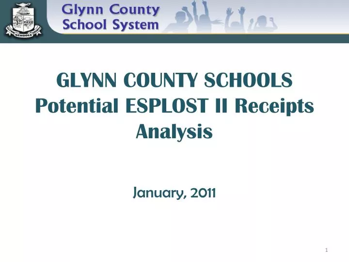 glynn county schools potential esplost ii receipts analysis