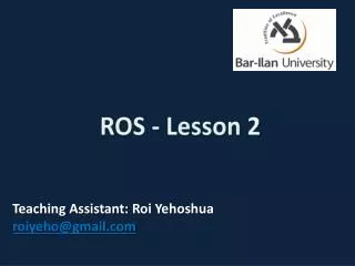 ROS - Lesson 2