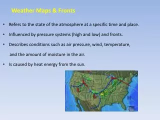 Weather Maps &amp; Fronts