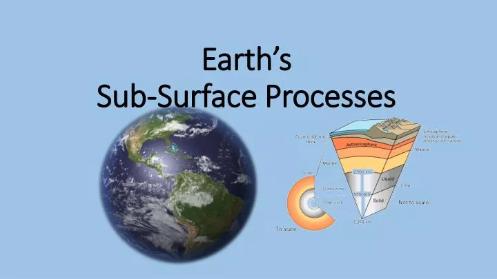 earth s sub surface processes