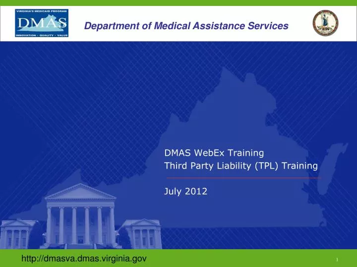 dmas webex training third party liability tpl training july 2012