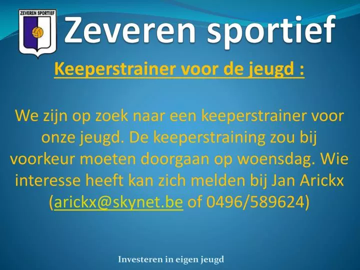 zeveren sportief