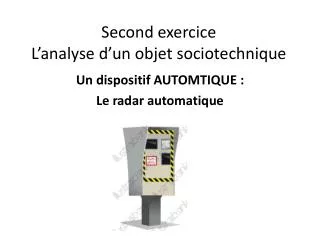 second exercice l analyse d un objet sociotechnique