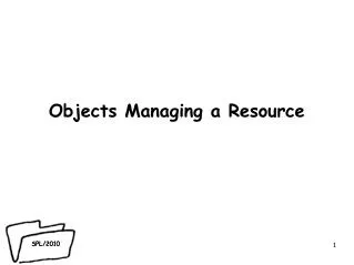 Objects Managing a Resource