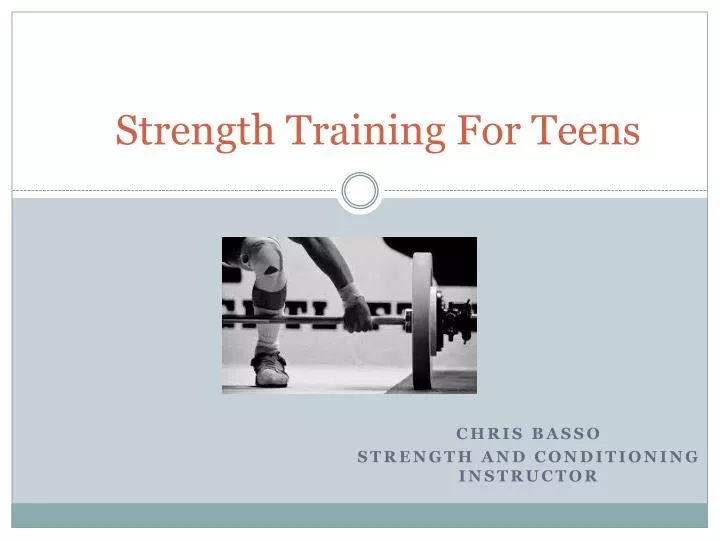 strength training for teens