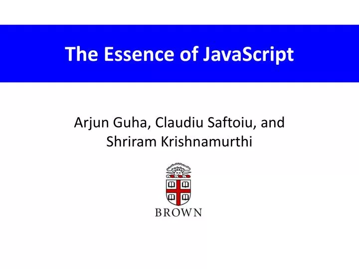 the essence of javascript