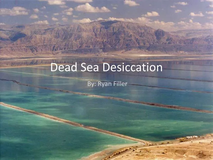 dead sea desiccation