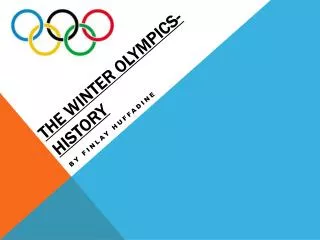The W inter Olympics-History