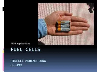 Fuel CELLS Hidekel MORENO LUNA HC 399