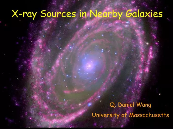 x ray sources in nearby galaxies