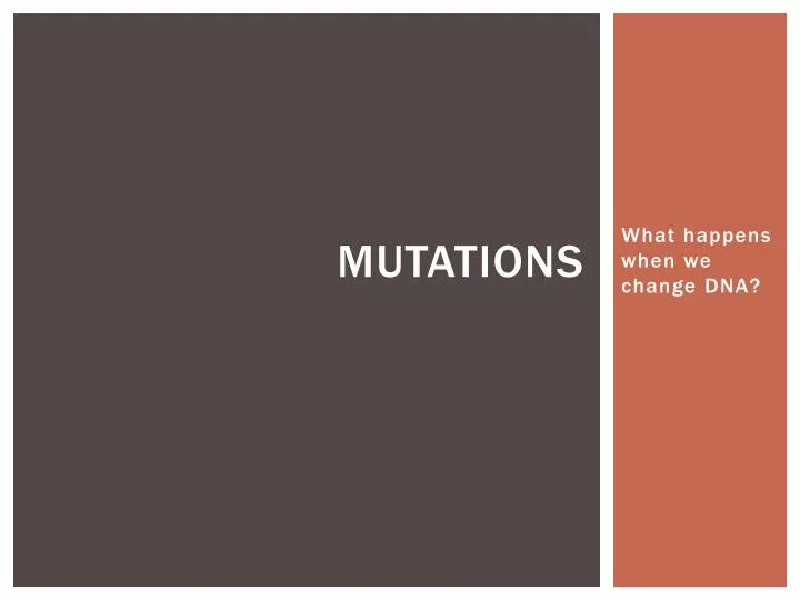 mutations