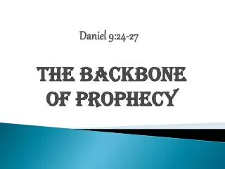 Daniel 9:24-27