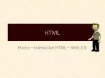 PPT - Free HTML Course PowerPoint Presentation, free download - ID:7237415