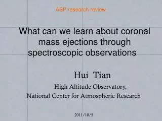 What can we learn about coronal mass ejections through spectroscopic observations