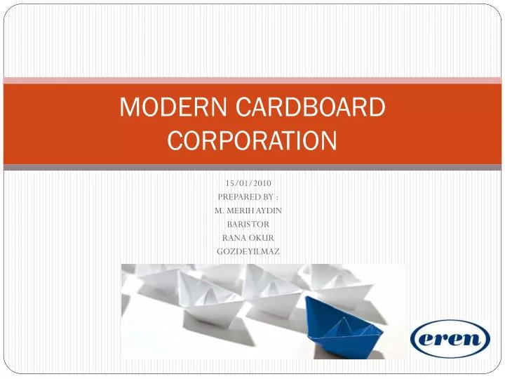modern cardboard corporation