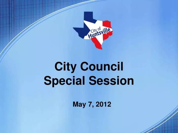 city council special session