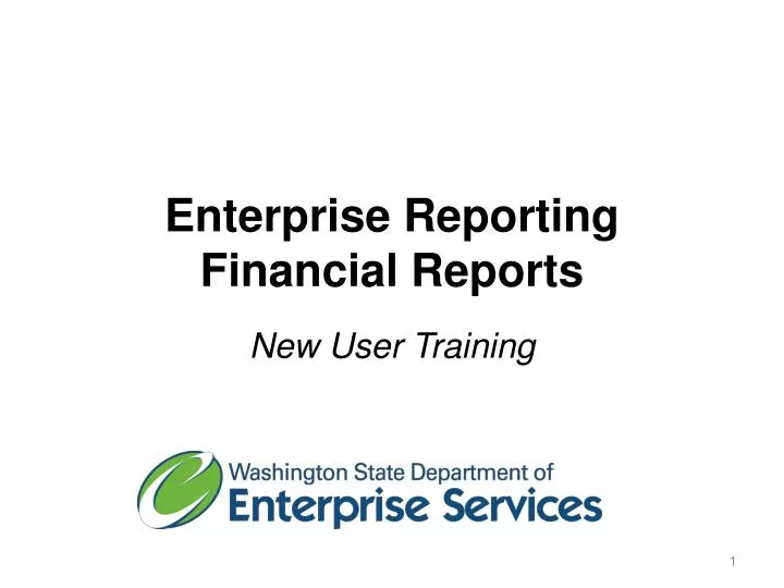 enterprise reporting financial reports