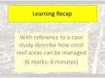 Learning Recap - slide 1