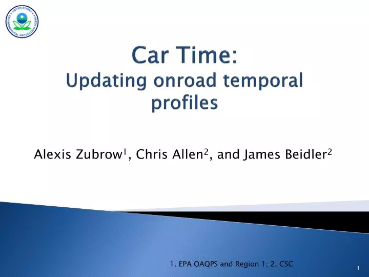 car time updating onroad temporal profiles