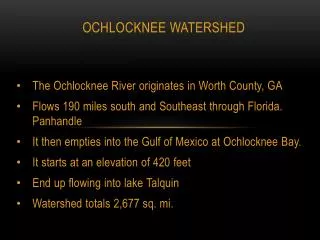 Ochlocknee Watershed