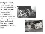 The Fight for Equality - slide 1
